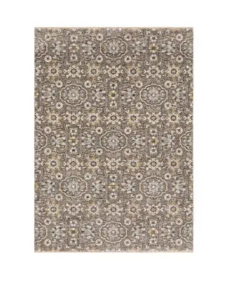 Instant Buy Maharaja 532D Gray and Tan 2' x 3' Area Rug