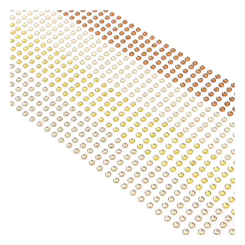 Top Pick Mixed Gold Adhesive Gems 3mm 1080 Pack