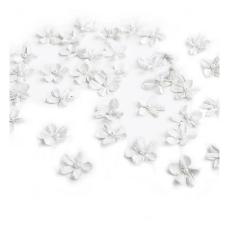 Petite White Pearl Flowers 40 Pieces Factory Price