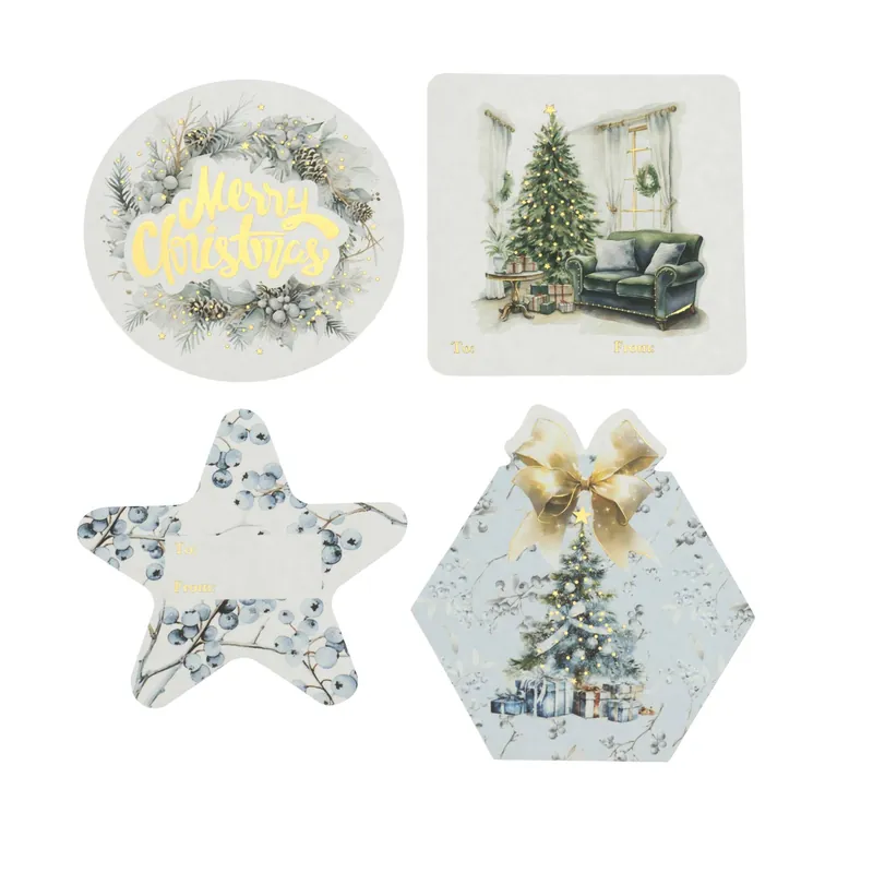 Top Rated Large Cosy Christmas Stickers 4 Pack