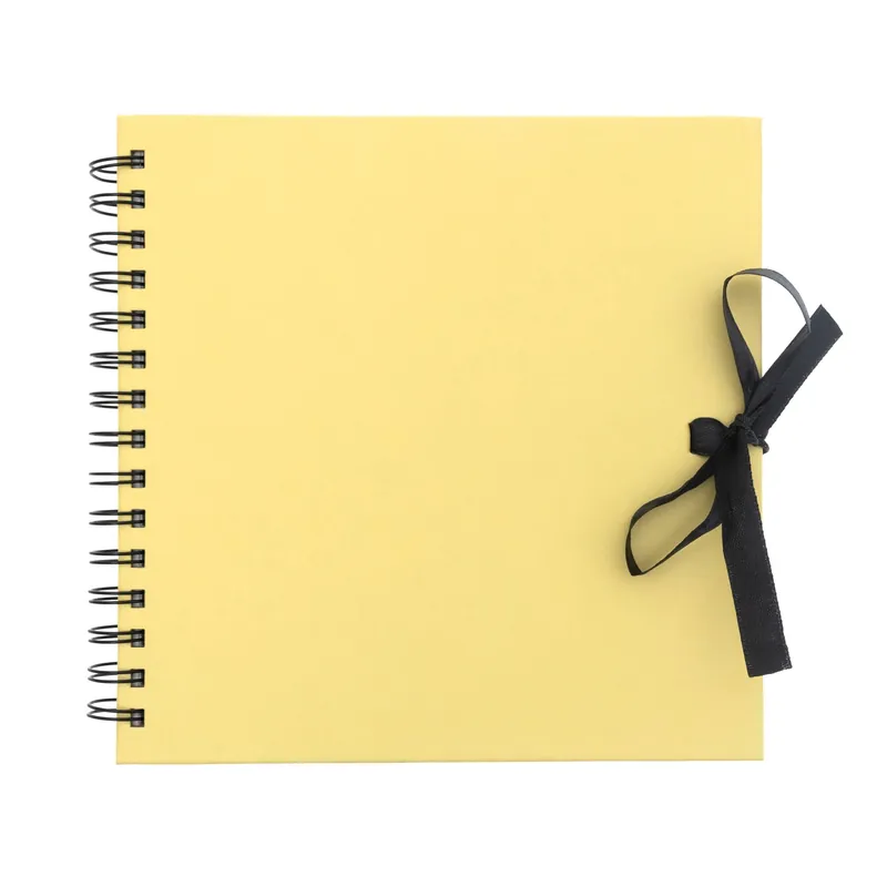 Spiral Bound Pastel Yellow Scrapbook 12 x 12 Inches Buy Online