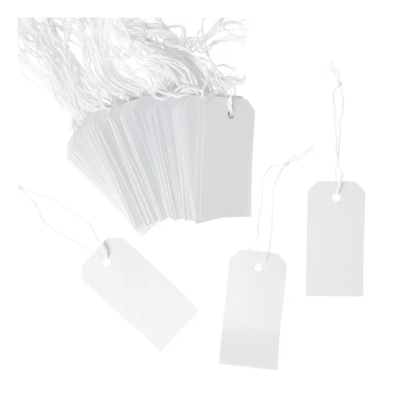 White Luggage Gift Tags 76 Pack Handmade