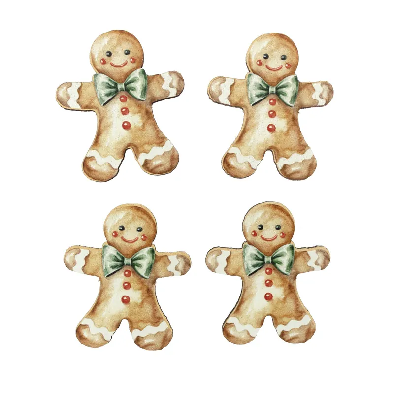 Gingerbread Toppers 4 Pack Popular