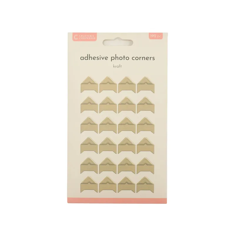 Crafter’s Companion Kraft Photo Corners 192 Pack Money Back Guarantee