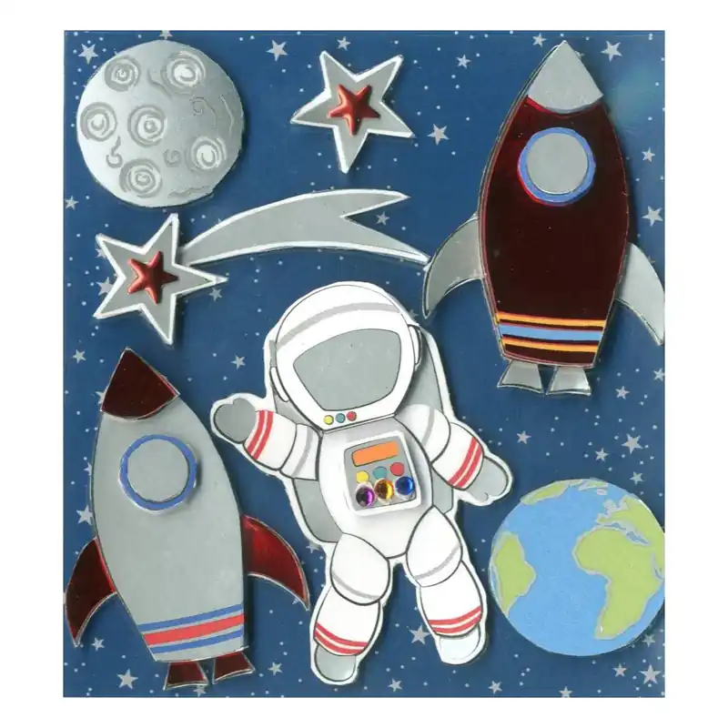 Express Yourself Space Rocket Card Toppers 7 Pieces Final Sale