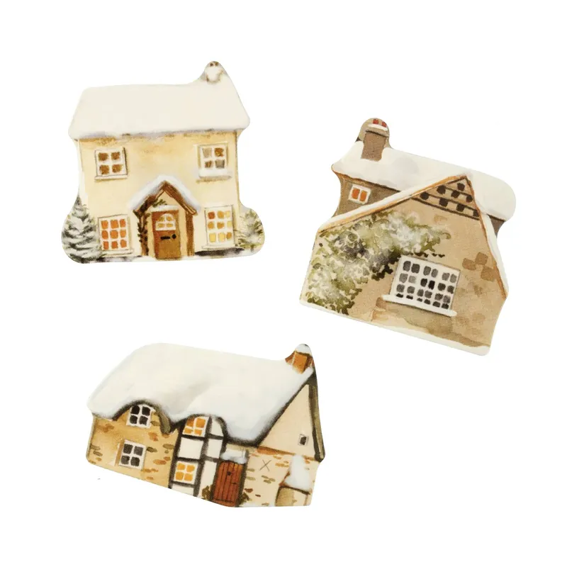 Snowy House Card Toppers 3 Pack Price Cut