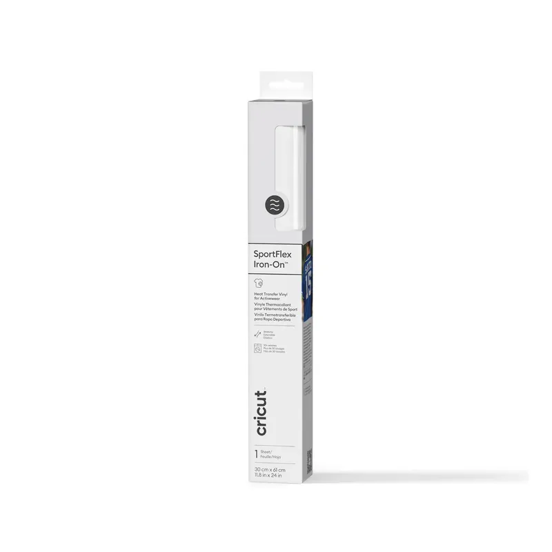 Cricut White Sportflex Iron-On 12 x 24 Inches Markdown