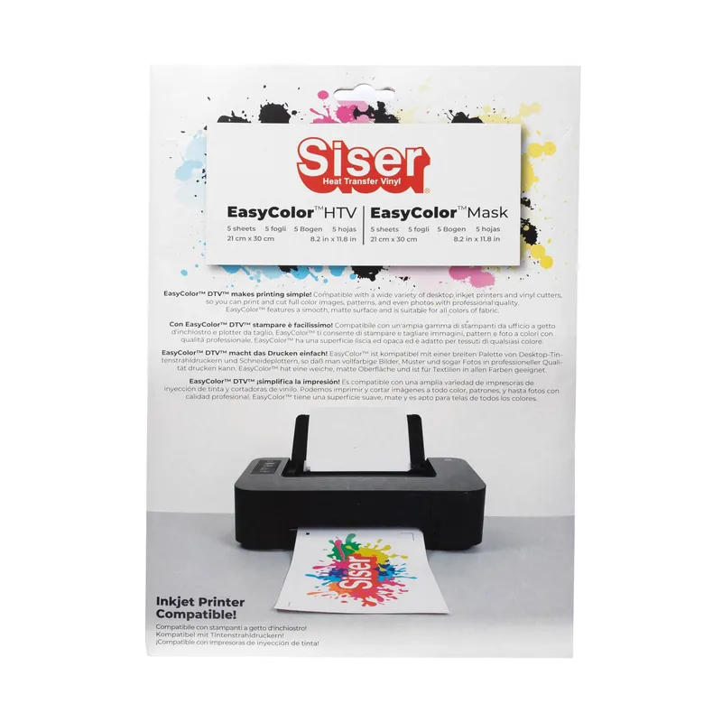 Siser EasyColor DTV A4 5 Pack Must Have
