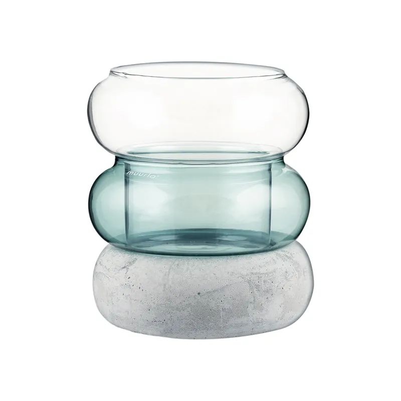 Limited Time Bagel vase/lantern 12 cm, Amber
