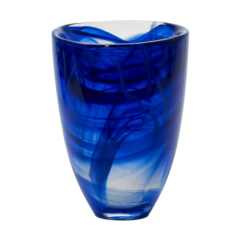 Viral Contrast vase 200 mm, Blue-blue