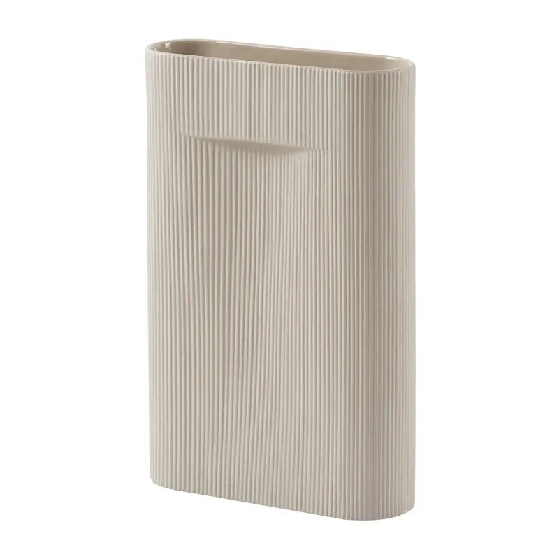 Wholesale Ridge vase 48.5 cm, Beige