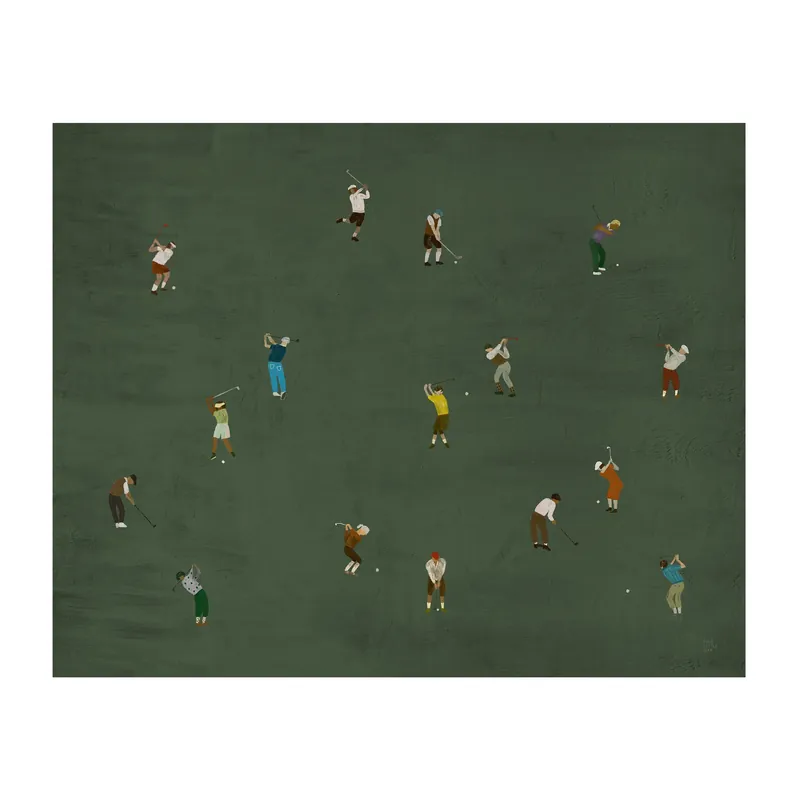 Golfers poster, 40x50 cm Limited Edition