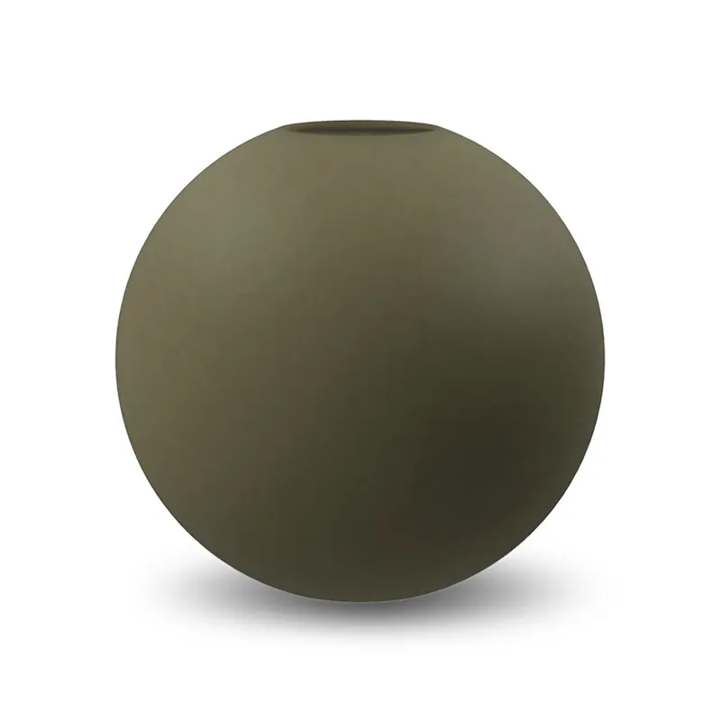 Ball vase olive, 20 cm Big Sale