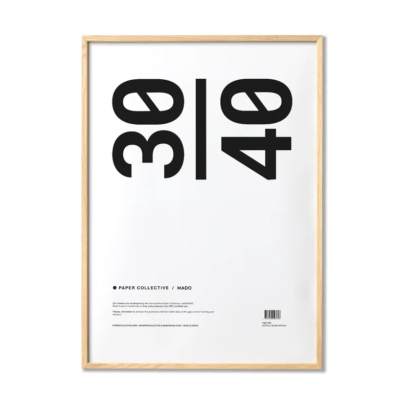 Paper Collective frame plexiglass-ash, 30x40 cm Cheap
