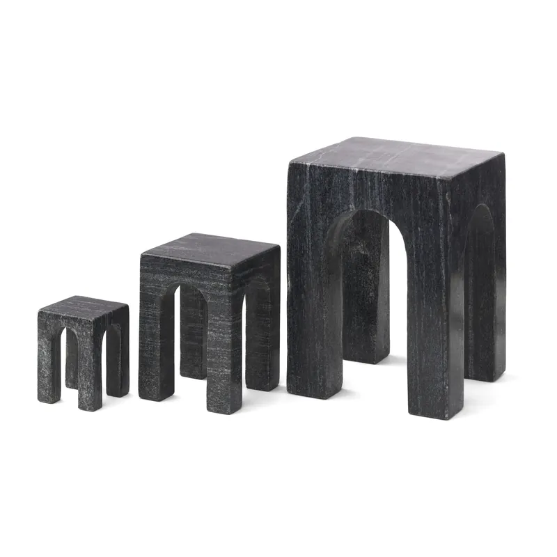 Arkis book end 3 pieces, Black New Arrival