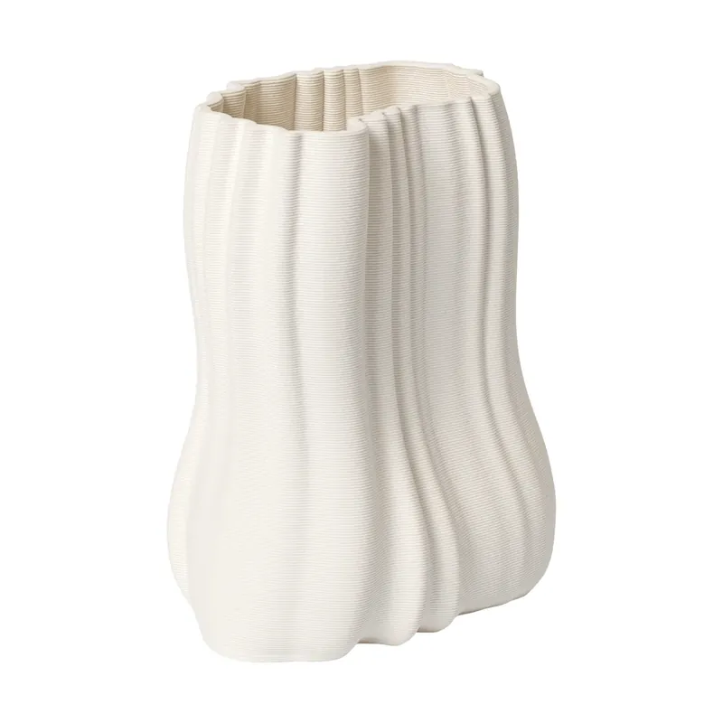 Moire vase 20 cm, Off-white Final Sale