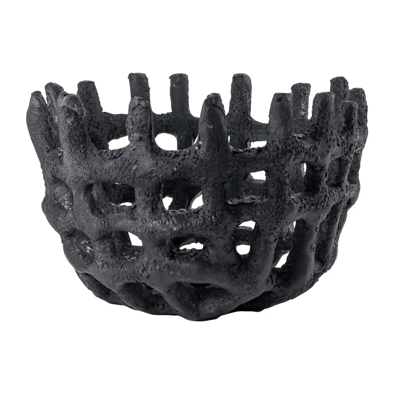 Flash Sale Art Piece braided basket, Black