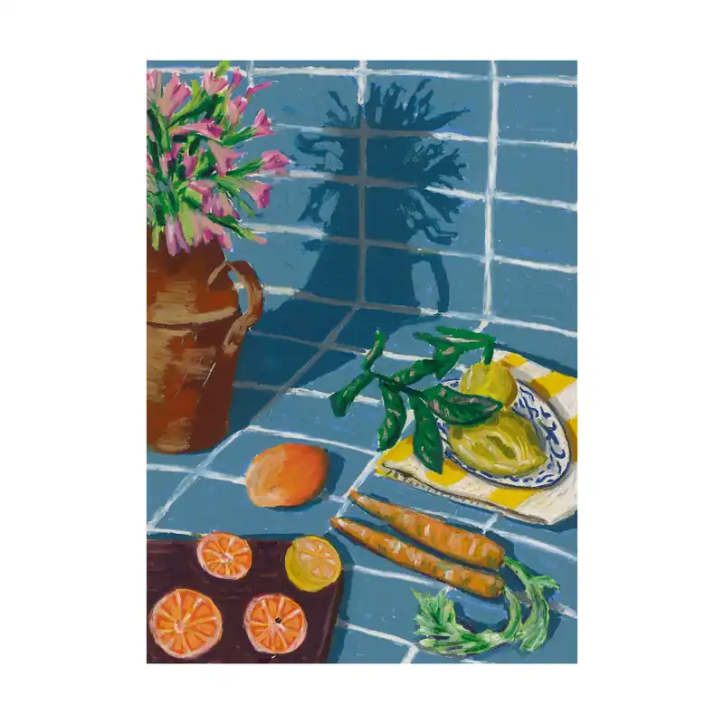 Composition in Blue poster, 30x40 cm Order Now