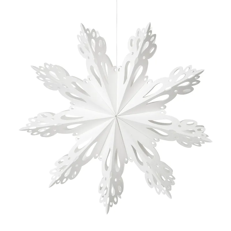 Snowflake Christmas decoration White, Ø30 cm Certified