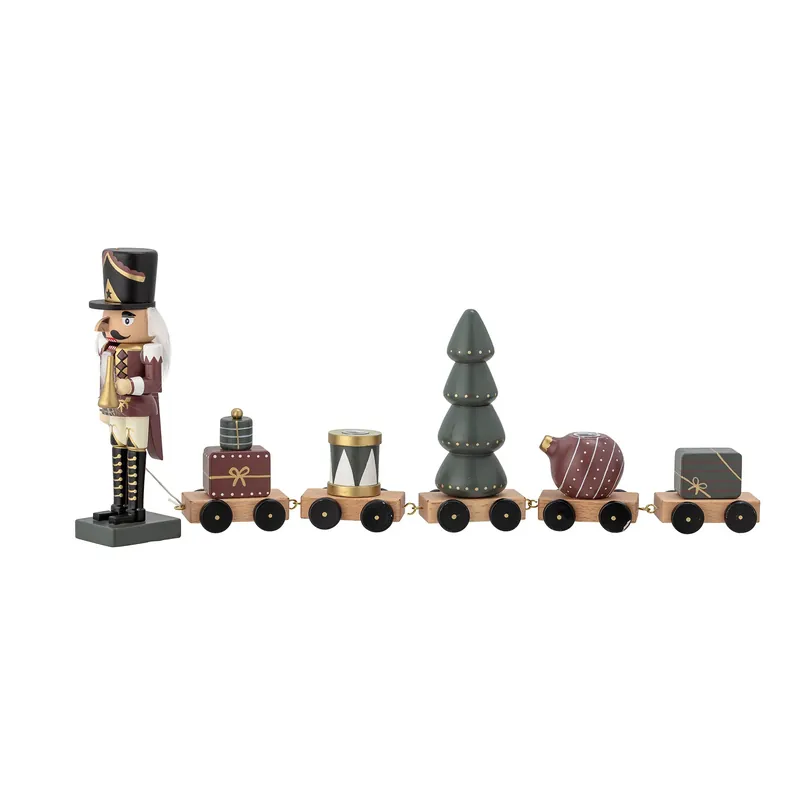 Vadim nut cracker train decoration 50 cm, Green While Supplies Last