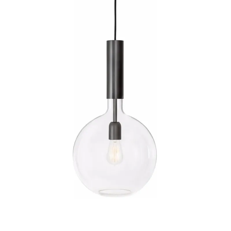 Rosdala pendant, Clear glass, black oxidized iron, small Limited Edition