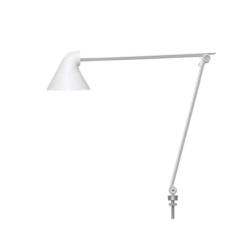 NJP desk lamp, White, clip, 2700k Genuine