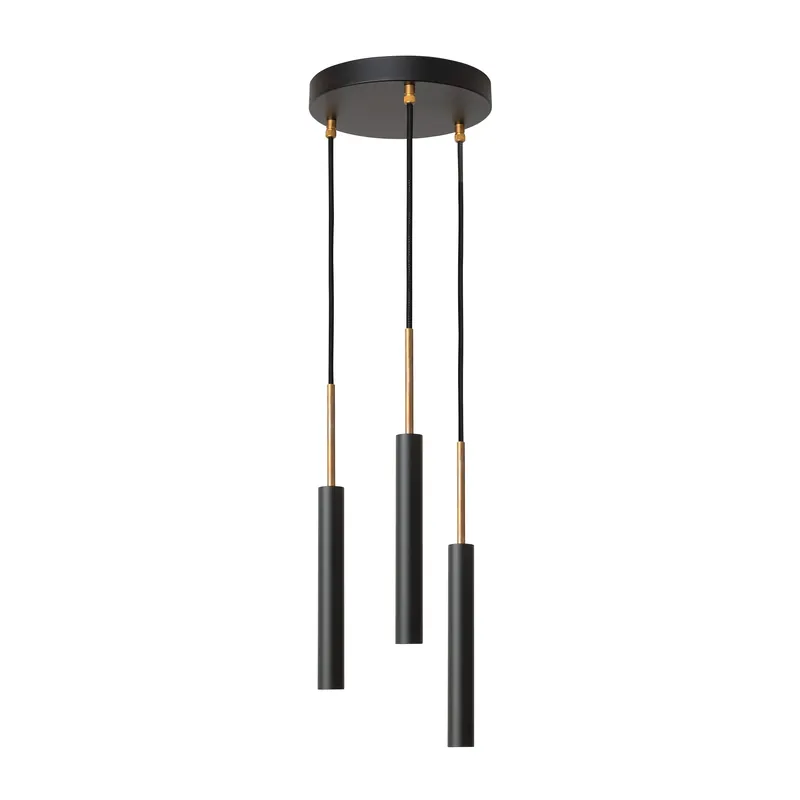 New Arrival Stav pendant 3 round ceiling plate, Raw brass