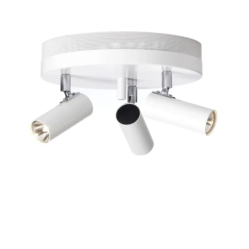 Fast Shipping Puck ceiling lamp, White, 3-lamp