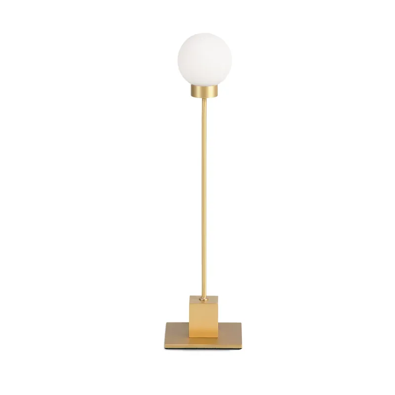 Fan Favorite Snowball table lamp 41 cm, Brass