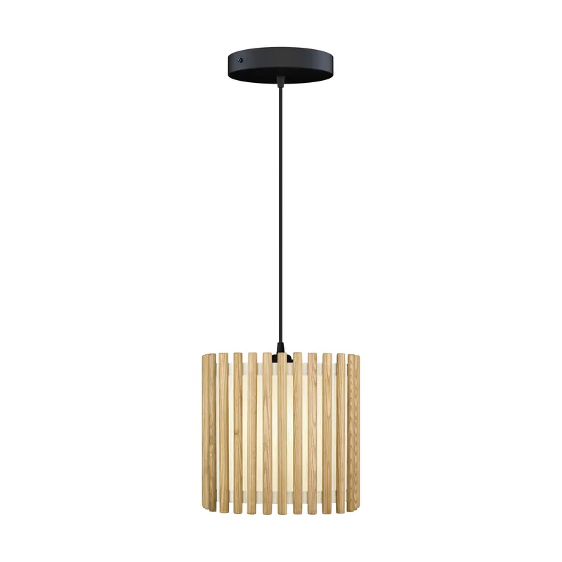 Komorebi pendant medium, Square oak-Black Grab Now