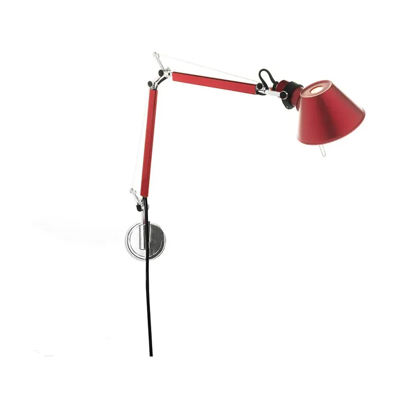 Tolomeo Micro wall lamp - Anodized red Same Day Shipping