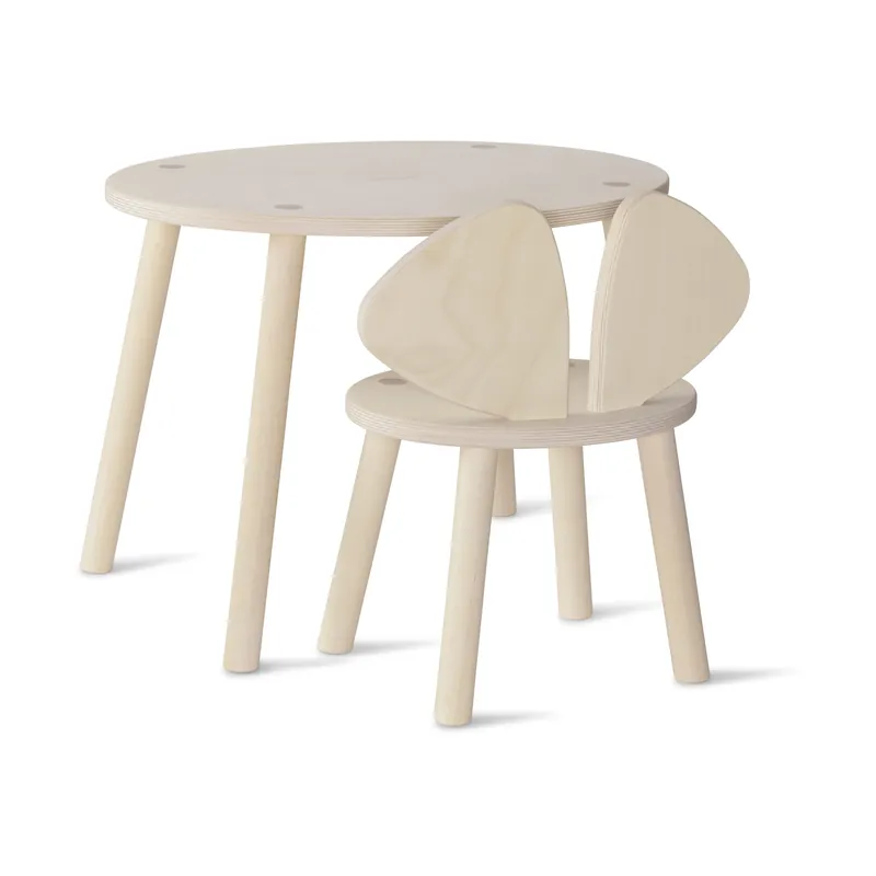 Last Chance Mouse set children's chair + table, Birch