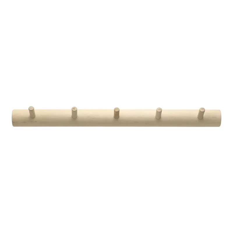Latest Allsarp hook rack 5 hooks, Birch