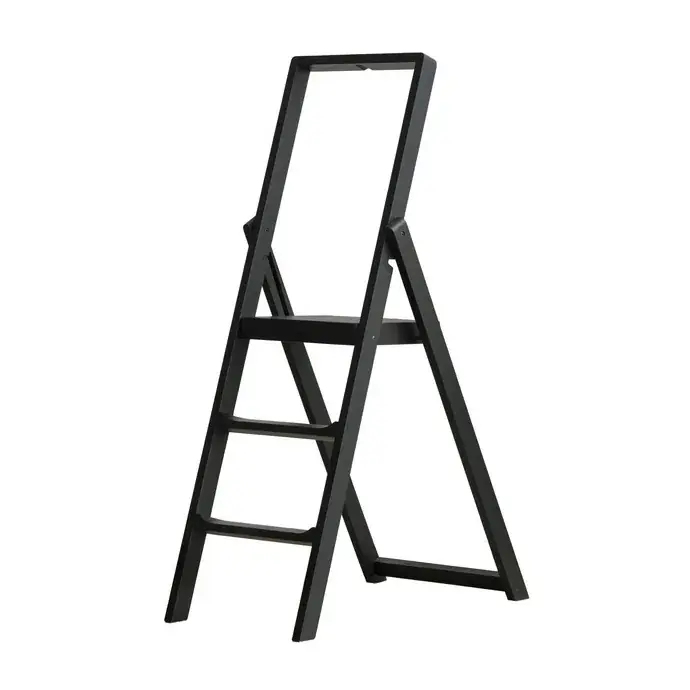 Budget Step ladder, Black-lacquered