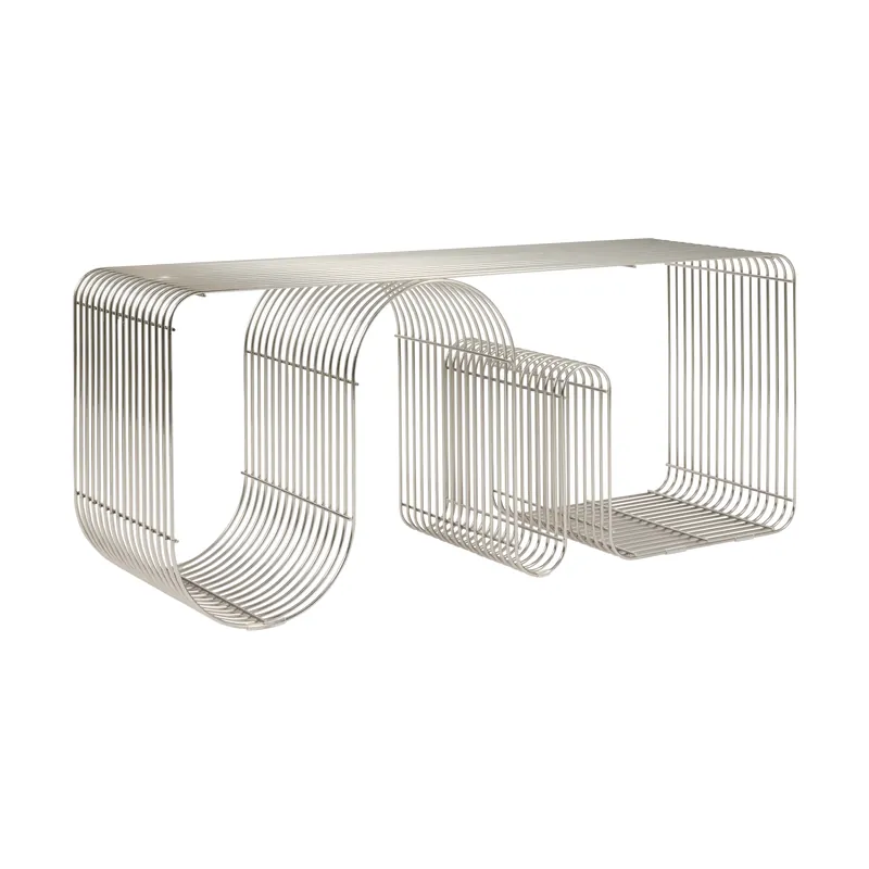 Weekend Sale Curva seating bench 100 cm, Silver