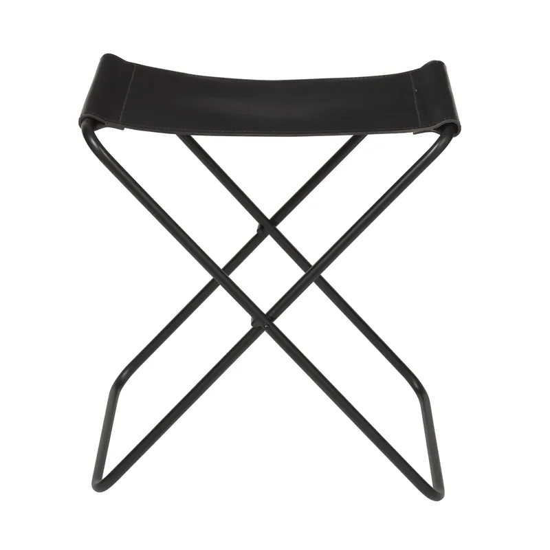 Special Discount Nola stool leather, black, 45 cm