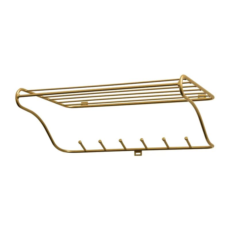 Bulk Order Hat rack shelf, brass