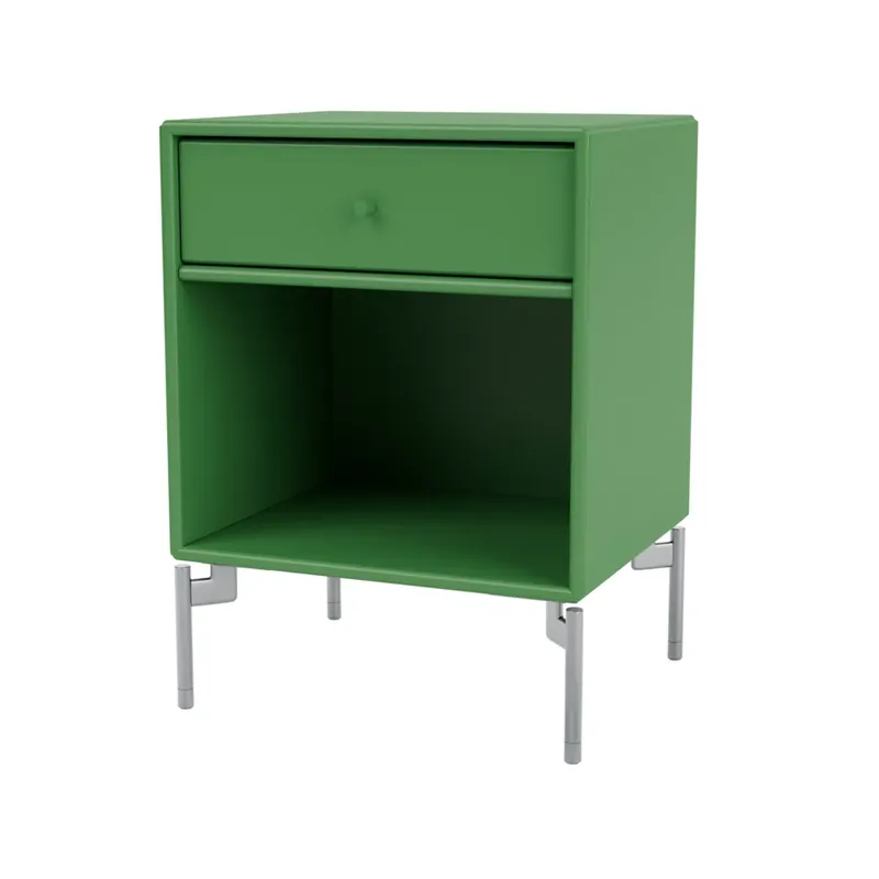 Dream bedside table, Parsley 152, chrome legs Editor’s Pick