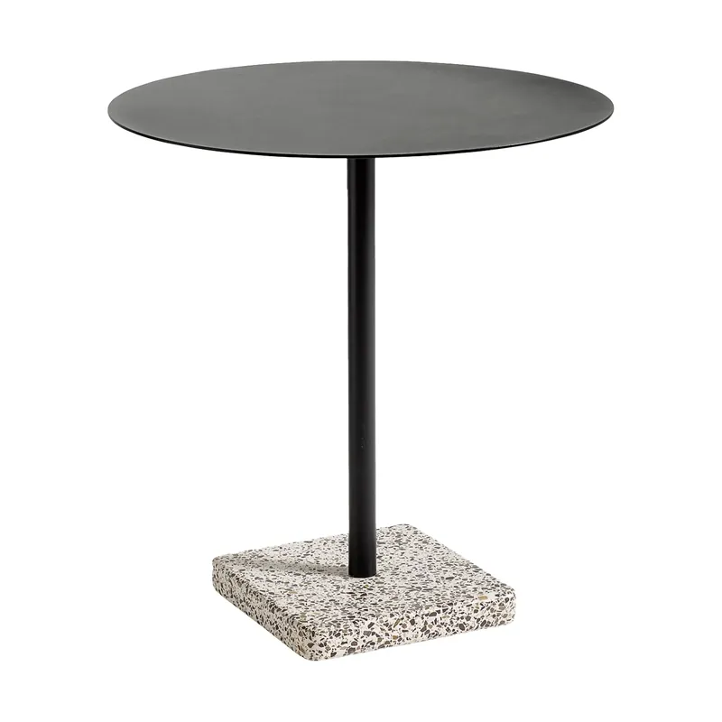 Terrazzo dining table Ø70 cm, Grey terrazzo-anthracite Original