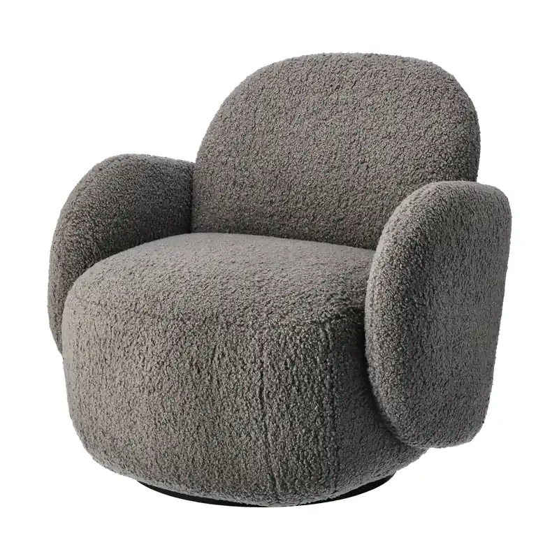 Mo armchair with swivel function, Glore white Exclusive Offer
