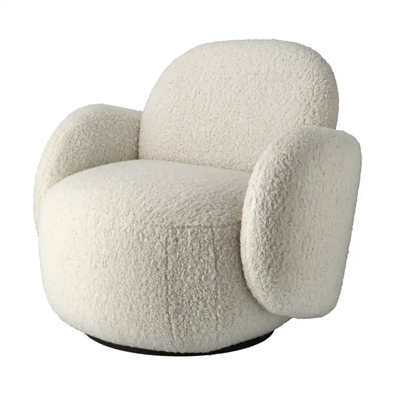 Discount Mo armchair with swivel function, Glore white