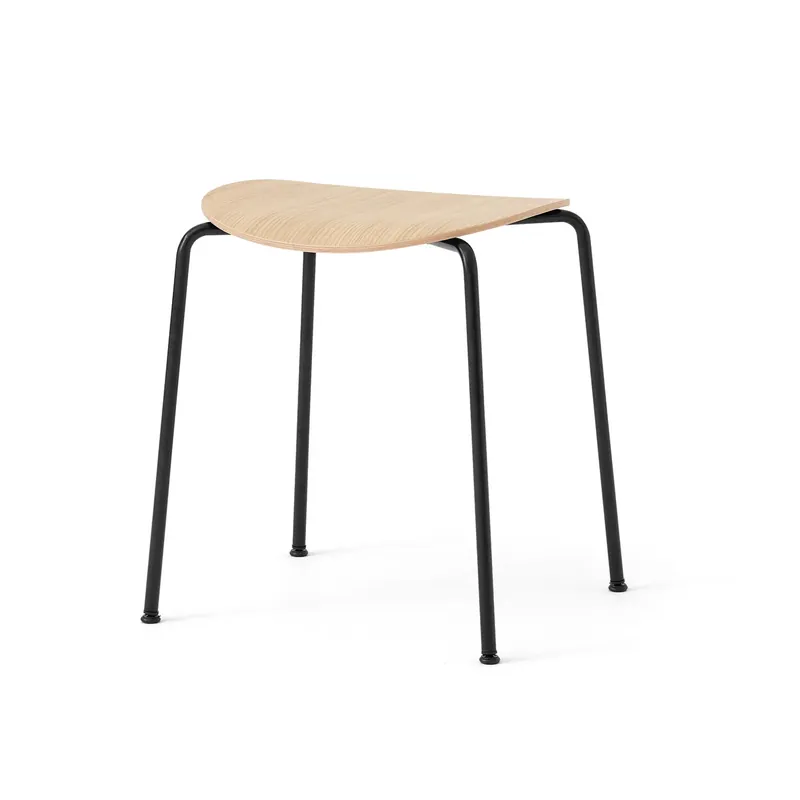 Pavilion AV36 stool, Black-lacquered oak Last Chance