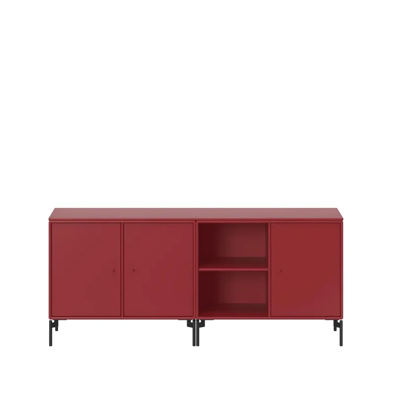 Save side table, Beetroot 165, black lacquered leg Free Delivery