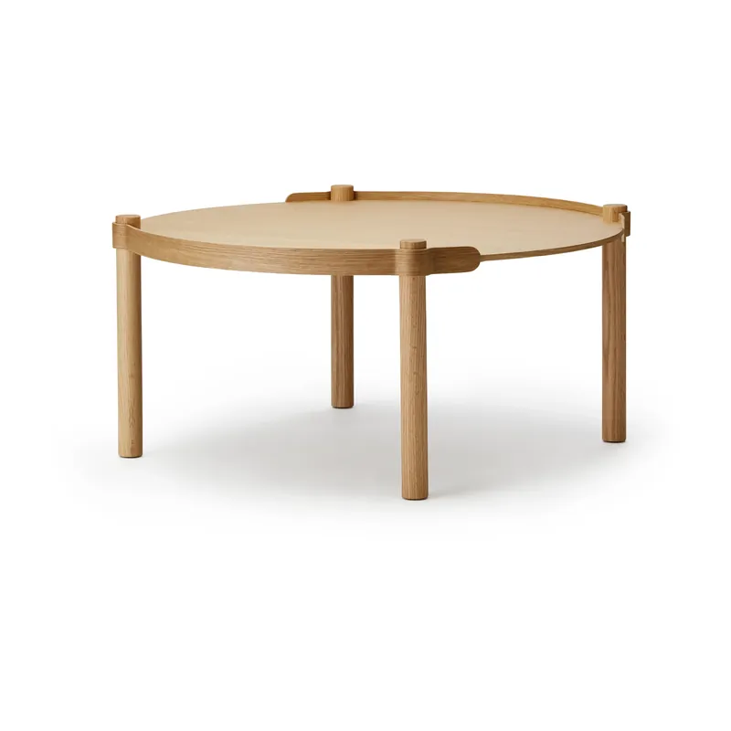 Weekend Sale Woody table Ø80 cm, Black stained oak