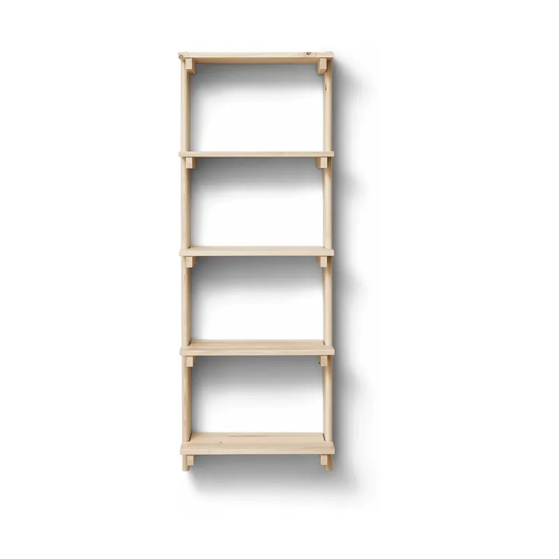 Beam wall shelf 5 shelves, Pinewood High Quality