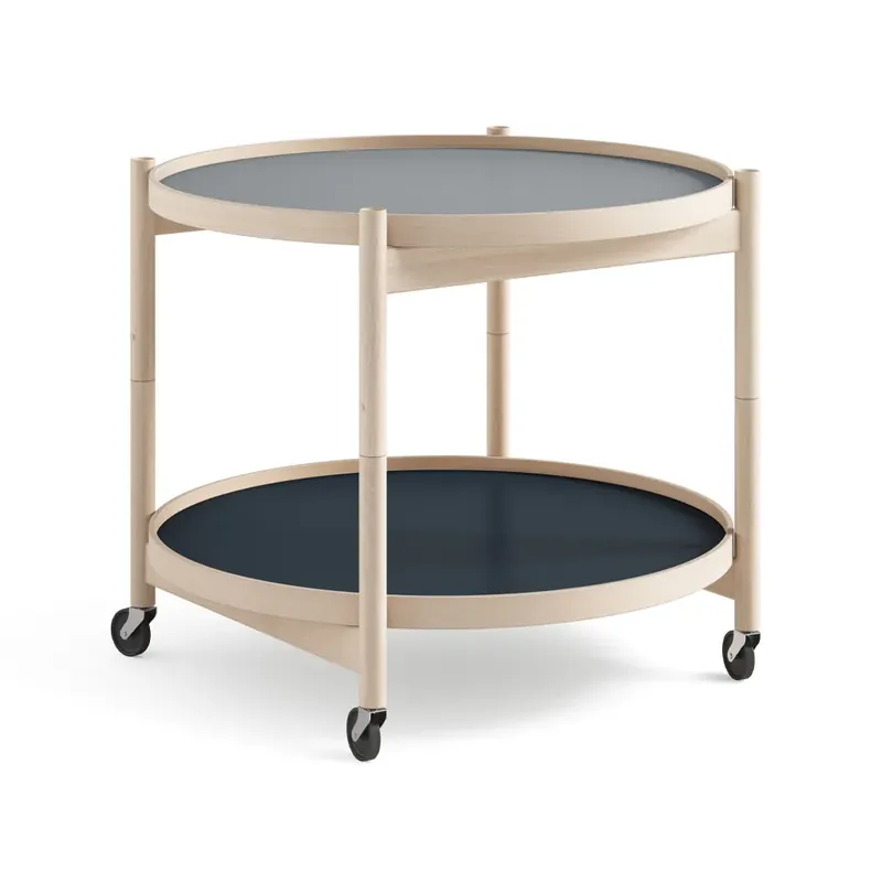 Bølling Tray Table model 60, Water, oiled walnut stand Get Yours