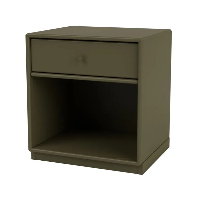 Dream bedside table, Parsley 152, chrome legs Buy Direct