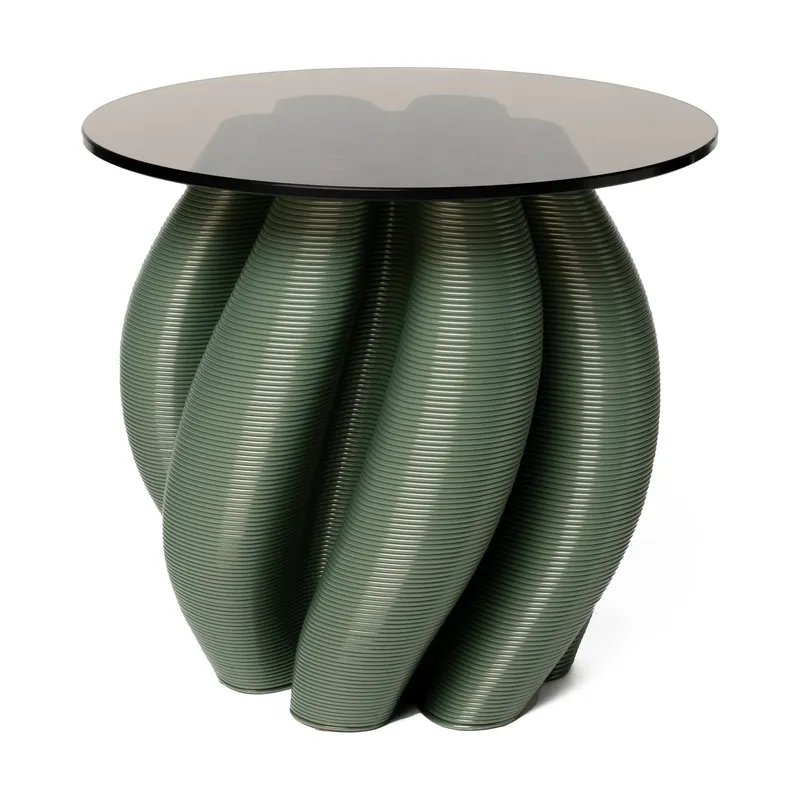 Popular Water lily side table Ø50 cm, Olive