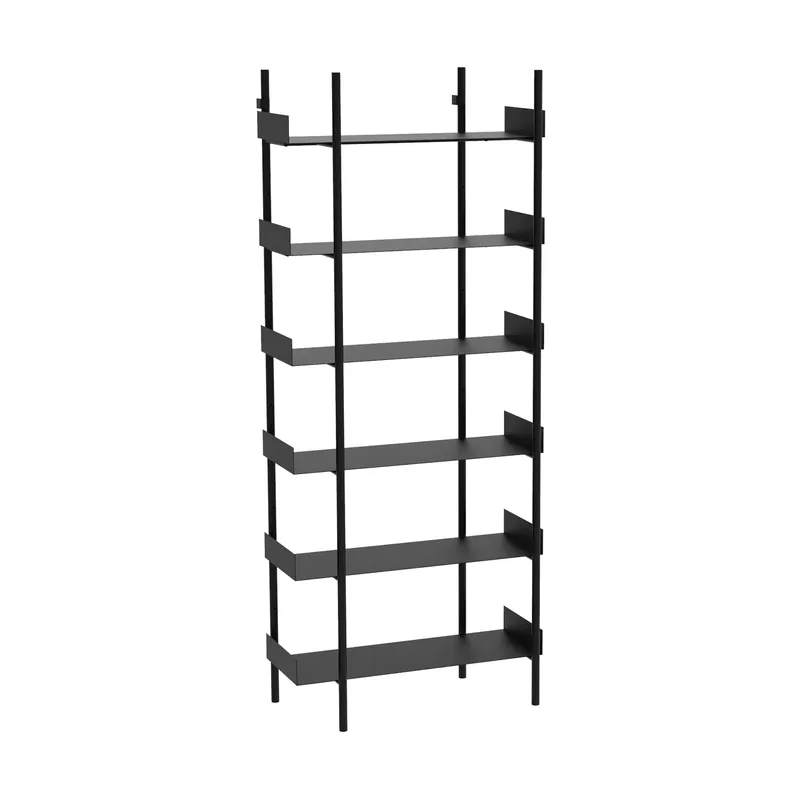 Limited Time Nobuko bookshelf 6 shelves, Black