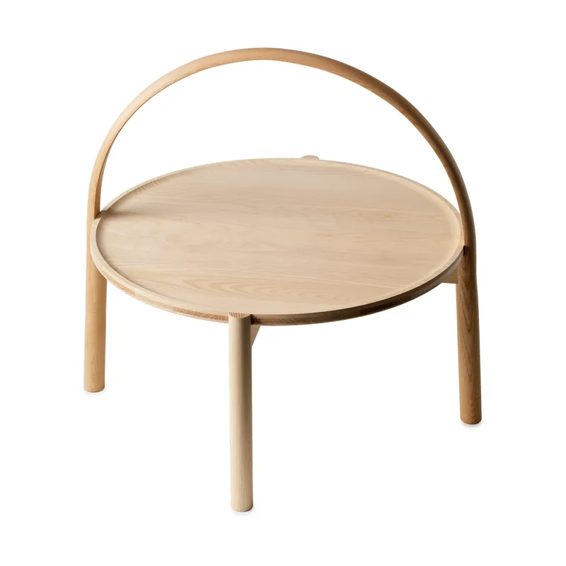 Elna coffee table, Ash-white-Ø40 cm New Arrival
